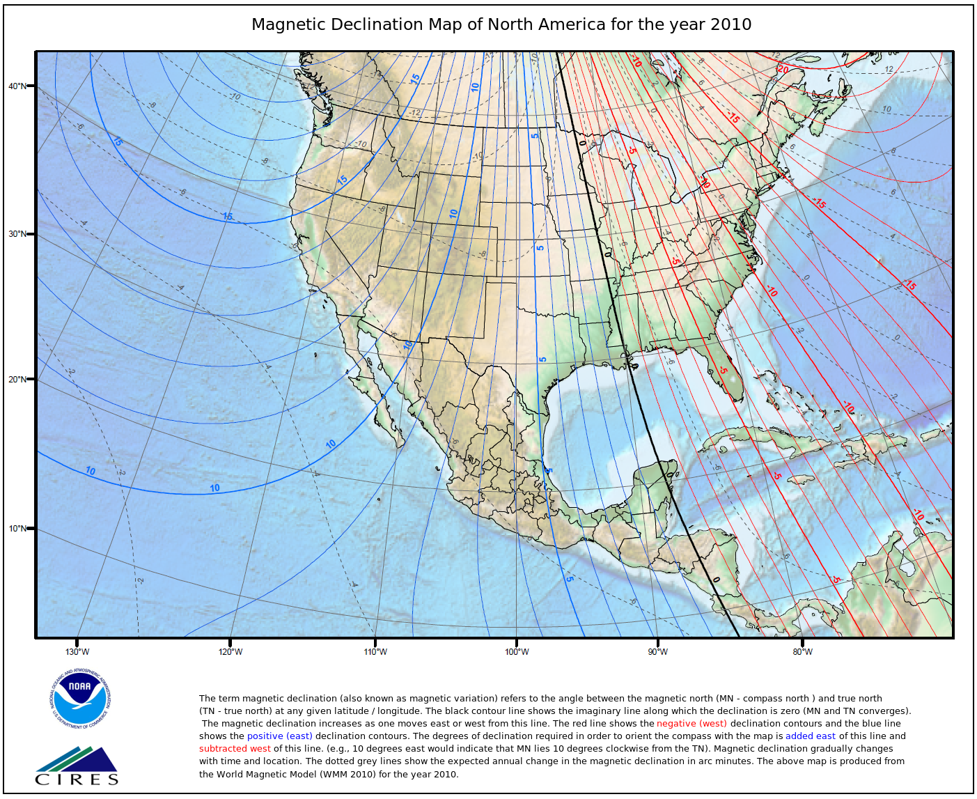 Magnetic Variation Sectional Chart