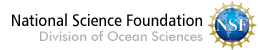 NSF logo, National Science Foundation, Division of Ocean Sciences
