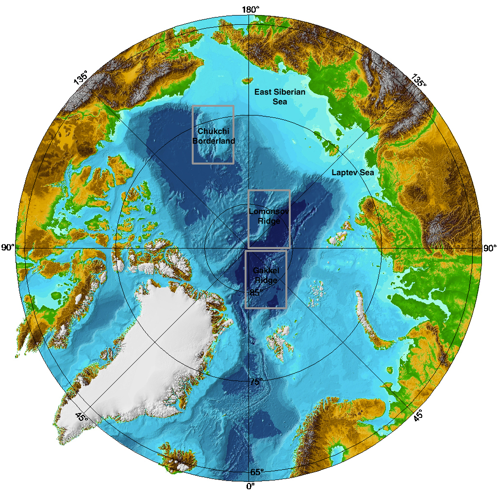 north pole weather  map