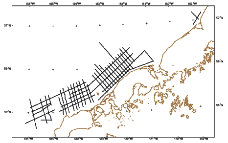 Seismic Reflection Map of MMS Permit 75-09 (Alaska)