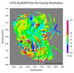 free air gravity image