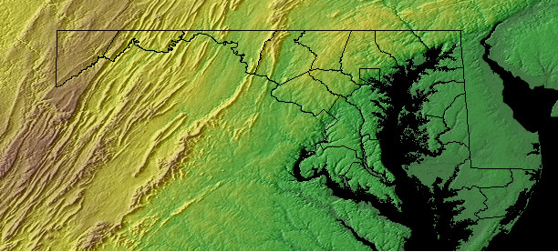 Us Map Topography