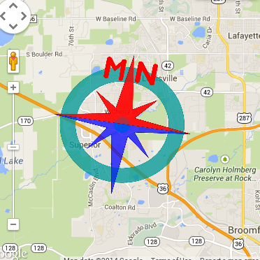 Compute the declination for specified date and location