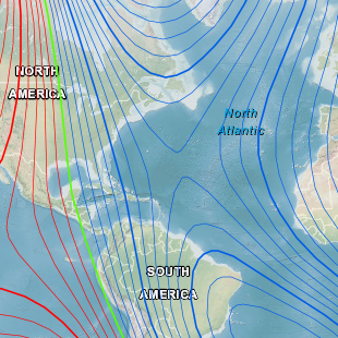 Magnetic Declination (Variation) NCEI