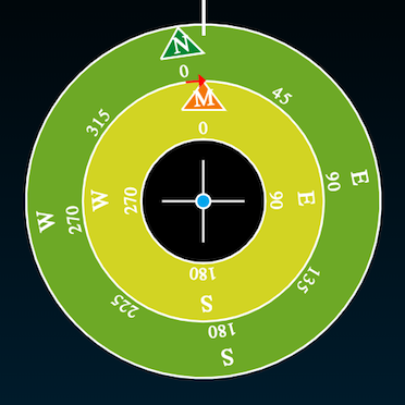 Turn your phone into a magnetic compass and calculate declination at this page 