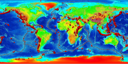 Map of all volcano locations Map of all volcano locations