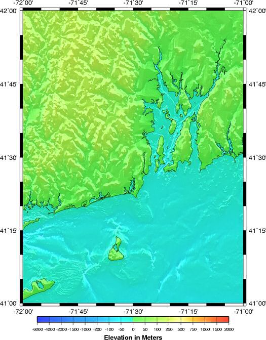 shaded relief grid