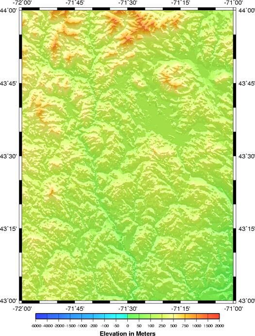 shaded relief grid