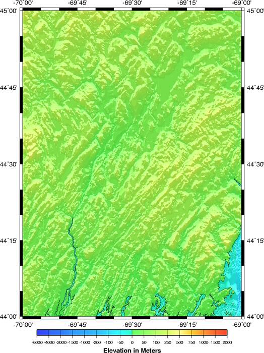 shaded relief grid