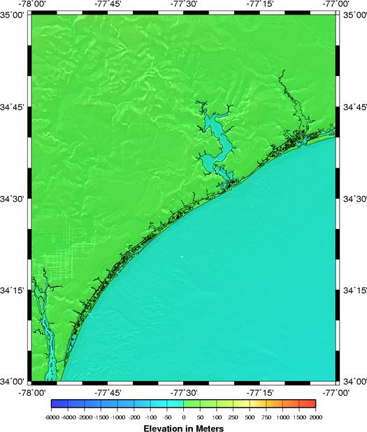 shaded relief grid