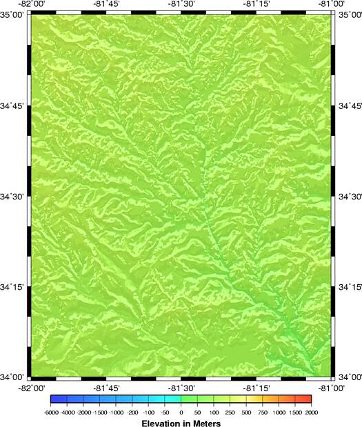 shaded relief grid