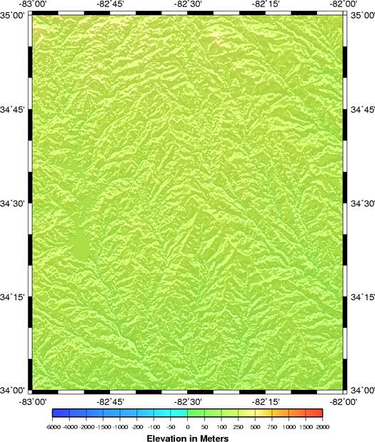 shaded relief grid