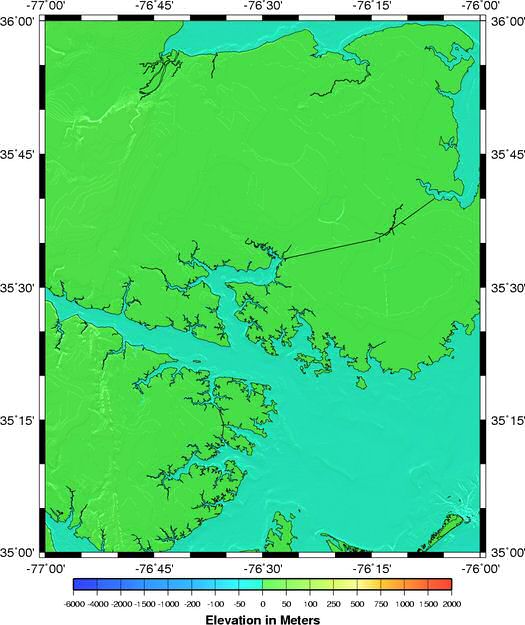 shaded relief grid