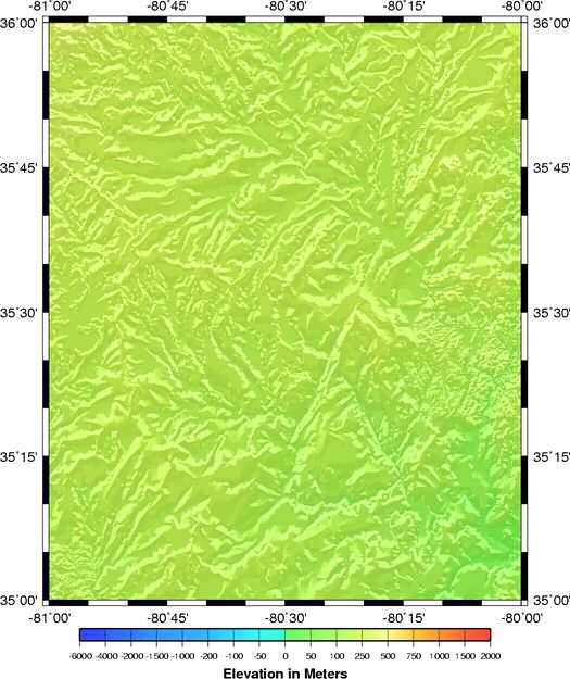 shaded relief grid