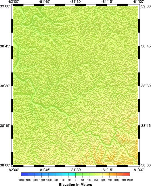 shaded relief grid