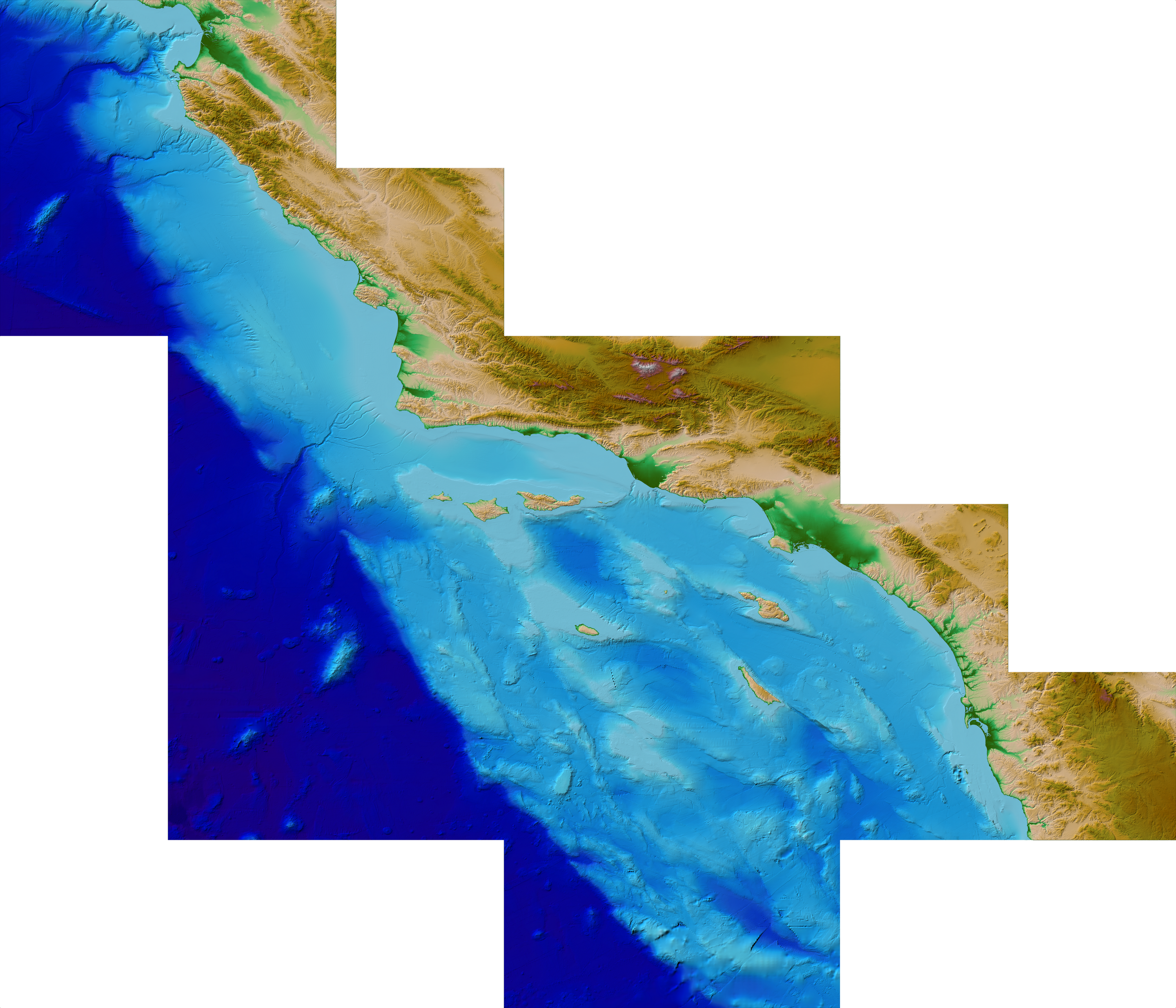 southern california crm version 2 1 arc-second hillshade