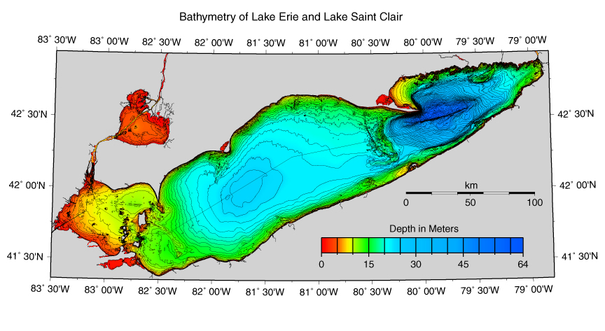 Lake Erie Depth Chart Free