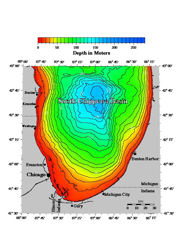 Lake Michigan Depth Chart Chicago