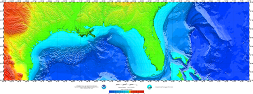 Bathymetric Chart Gulf Of Mexico