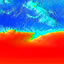 go to a higher resolution view at 45S 45E.