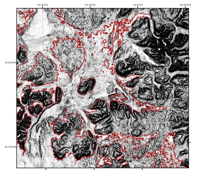 Slope map of DEM of Craig, AK