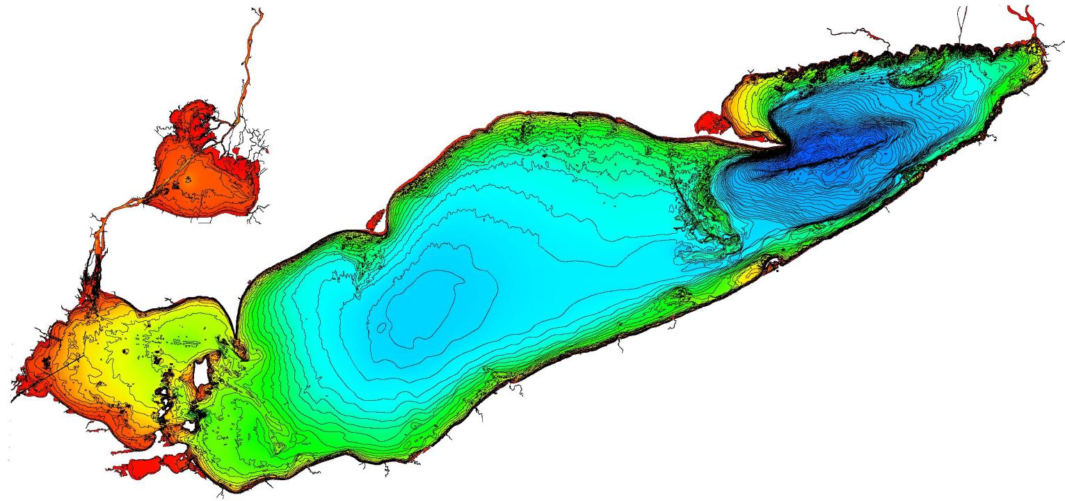 Lake St Clair Depth Chart Map