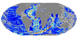 image of global gravity roughness