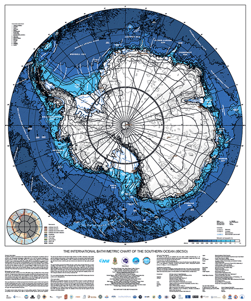 IBCSO v1 Chart of Southern Ocean Bathymetry.