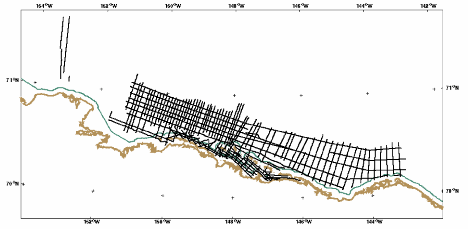 Seismic Reflection Map of MMS Permit 77-25 (Alaska)