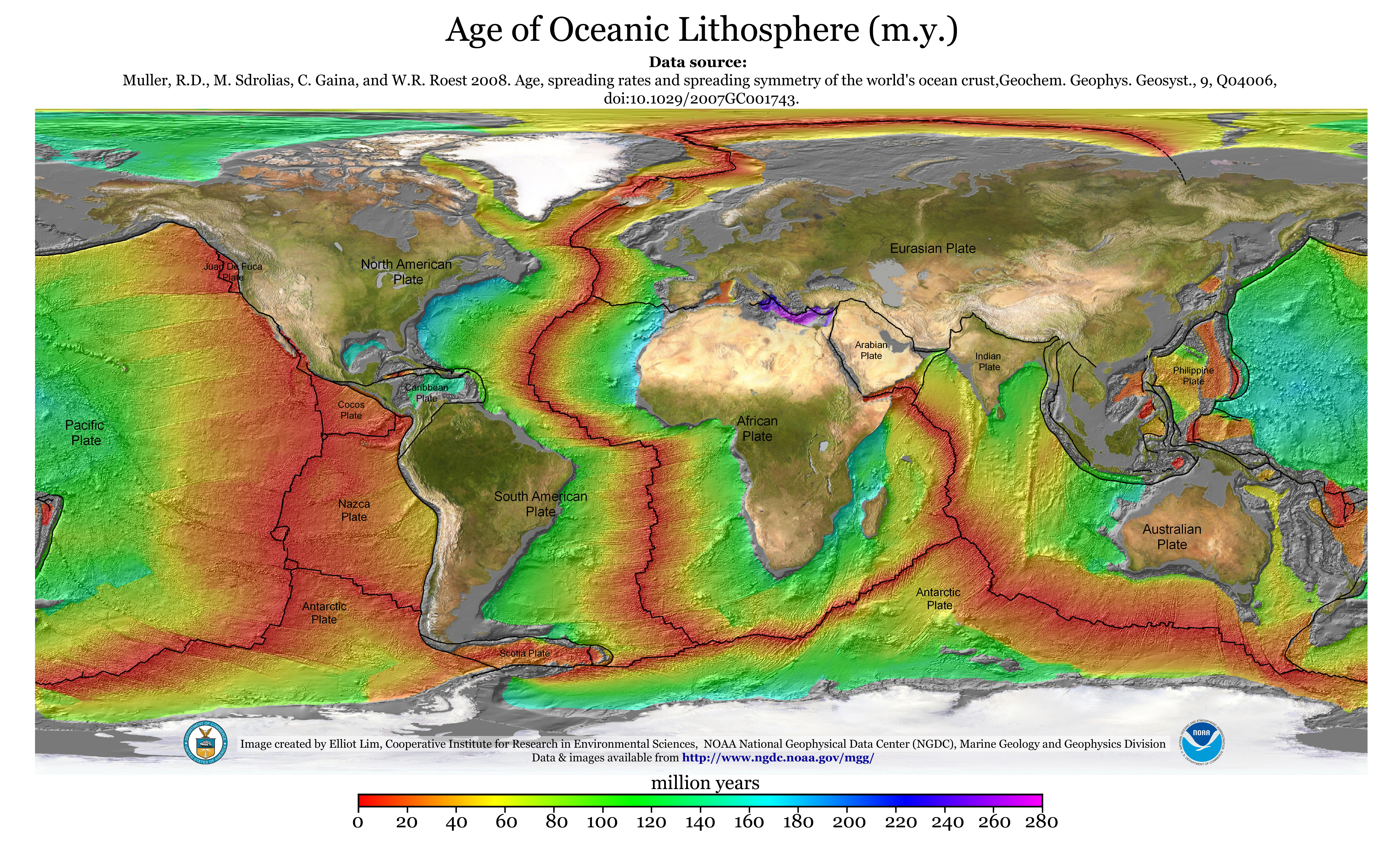 Images Crustal Ages Of The Ocean Floor Ncei