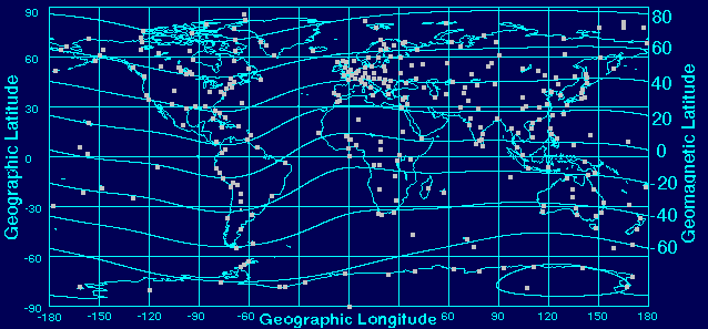 Ionosphere map